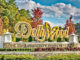 Dollywood main sign in east tennessee